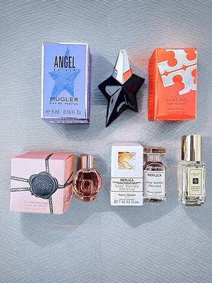 Mini Perfume Talla de Viaje Para Mujer 5 Piezas Conjunto de Alta Gama Mugler Malone Réplica Lujo Foto 1 de 4