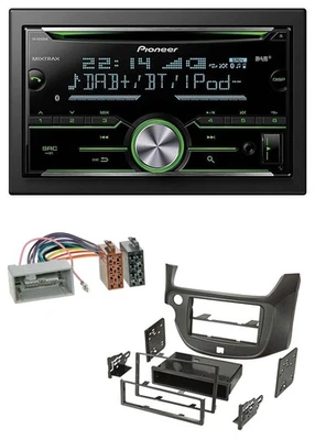Pioneer Bluetooth MP3 DAB 2DIN USB CD Autoradio für Honda Jazz ab 09 dunkelgrau - Bild 1 von 4