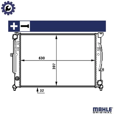 RADIATOR ENGINE COOLING CR 423 000S FOR SKODA VW AUDI 100 A4/S4 A6/S6 2.5L 6cyl - Image 1 of 4