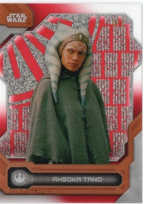 Star Wars High Tek 2024 Topps RED PARALLEL #5 Ahsoka Tano Mandalorian #5/5 - Image 1 of 4