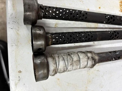  Deflector de escape triple genuino Kawasaki H1B 500 S3/KH400 buen usado X3 - Imagen 1 de 4