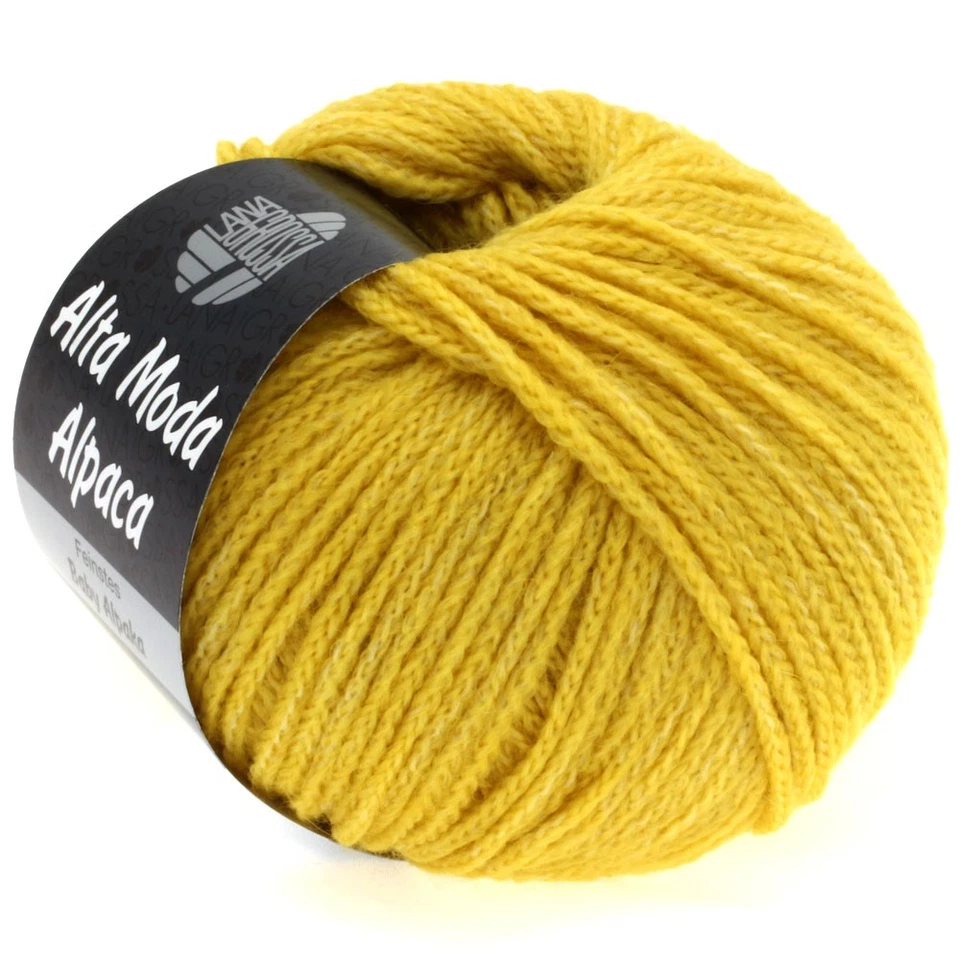 Wolle Kreativ! Lana Grossa - Alta Moda Alpaca - Fb. 30 curry/senf 50 g - Bild 1 von 1