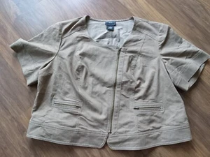 New York Clothing CO. Blazer/Jacket Beige Size 3X - Picture 1 of 7