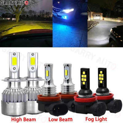 LED Headlight High Low Beam Fog Light Bulbs kit for Mercedes-Benz E350 2006-2016 - Imagem 1 de 4