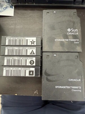 StorageTek T10000 T2 Tapes + Cleaner + Accessories - Image 1 of 3