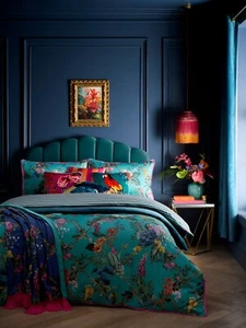 Funda nórdica colección de ropa de cama Cotswold Fantasia de Laurence Llewelyn-Bowen verde azulado - Imagen 1 de 31