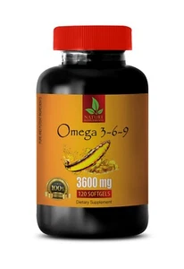 vitamine uomo salute cuore - OMEGA 3 6 9 3600 MG - omega 3 olio di pesce 1B - Foto 1 di 7