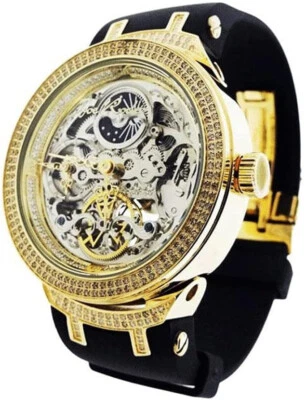 JJM81 Joe Rodeo Genuine Natural 2.20 Carats Diamonds Watches for Men - Image 1 of 3