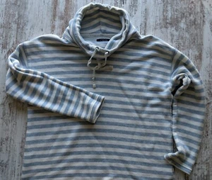 Chaps Wasserfallausschnitt Pullover Pulli S Damen Streifen blau weiß langarm - Bild 1 von 10