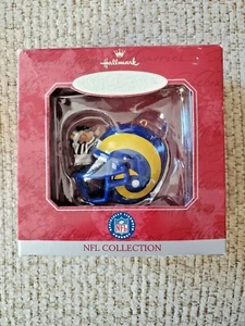 Casco vintage St. Louis Rams Hallmark Keepsake Ornament 1998 NFL con scatola - Foto 1 di 4