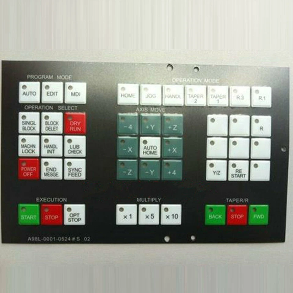 One New For FANUC AL98-0001-0524#S 02 Membrane Keypad Fast Ship - Image 1 of 1