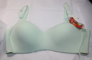NEW WARNER'S no side effects BRA 1056 extra side coverage wire free 40C GREEN - Picture 1 of 5