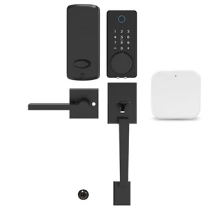 Fingerprint WiFi Smart Door Lock Deadbolt with Handle Set App Control Auto Lock - Picture 1 of 9