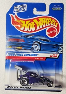 HOT WHEELS 1999 FIRST EDITIONS FIAT 500C IN PURPLE #11/26 - Picture 1 of 2