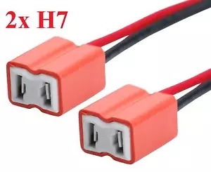 2x H7 Fassung Keramik Lampenfassung Stecker Sockel Reparatur PX26d 55 - 100 Watt - Bild 1 von 2