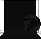10 x 8 pieds fond noir pour la photographie, polyes haute densité Chromakey