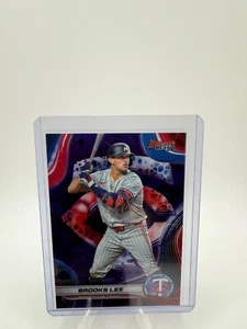 2024 Bowman’s Best #TP-12 Brooks Lee Purple Mojo Refractor /250 Minnesota Twins - Picture 1 of 2