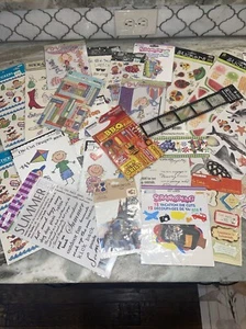Huge stickers And Die Cut Lot Of 25 New Sealed Summer travel scrapbooking - Picture 1 of 9