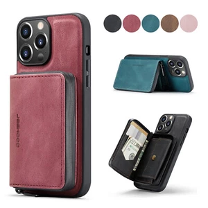 Leather Zipper Wallet Leather Case For Samsung Galaxy Note 20 Ultra Note 10 9/8  - Picture 1 of 40