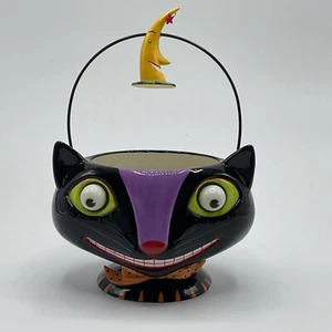 Plato de Halloween Department 56 Ojo de Google Plato de gato Cubo Mango Cerámica - Imagen 1 de 10