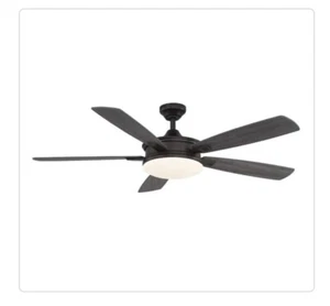 Home Decorators Anselm 54 in. LED Oil Rubbed Bronze Ceiling Fan with Remote - Picture 1 of 3