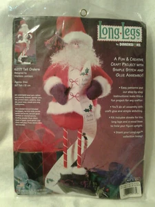 Dimensions Long Legs Santa Craft Kit 62177 Tall Orders - Picture 1 of 5