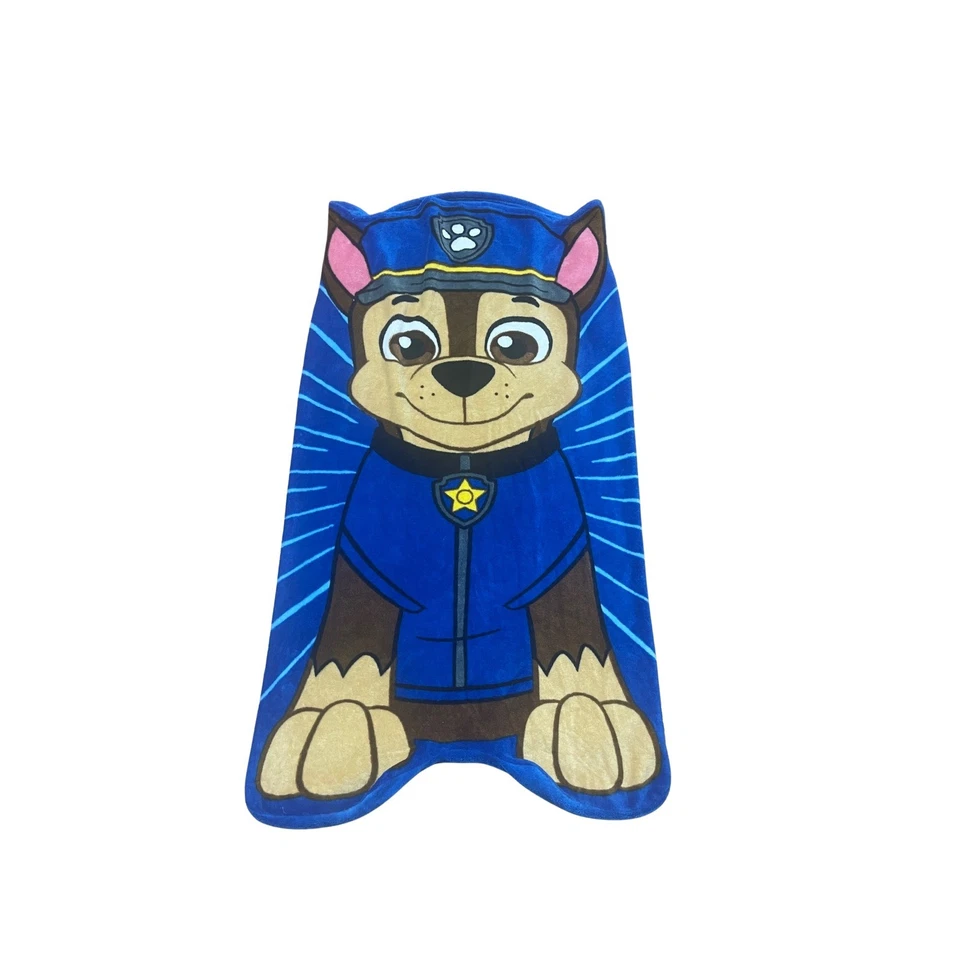 Manta de felpa rara Nickelodeon Paw Patrol Chase personaje abrazarse para dormir Foto 1 de 3