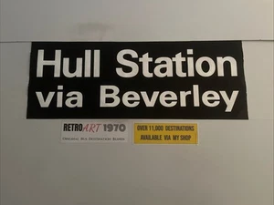 Hull Station Via Beverley - Hull 116 North Yorkshire Bus Destination Blind - Bild 1 von 22
