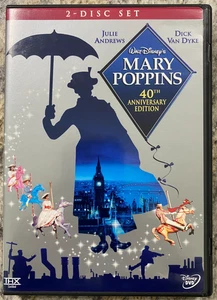 Walt Disney's "Mary Poppins" dvd 40th Anniversary Edition Julie Andrews & D - Picture 1 of 5