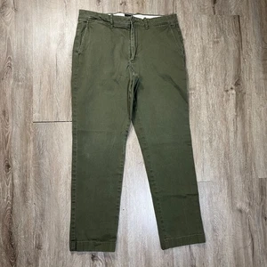 Pantalones chinos para hombre J Crew 770 32x30 (se adapta a 32x29) verde oliva elásticos - Imagen 1 de 8