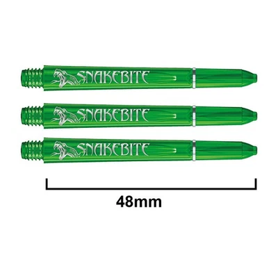 Red Dragon Peter Wright Snakebite Logo Polycarbonate Medium Dart Shafts - Image 1 of 2