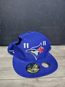 Off White X MLB Toronto Blue Jays eng anliegende Mütze Größe 8 brandneu Virgil Abloh - Bild 1 von 9
