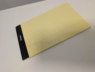 Staples Notepads 5" x 8" Narrow Canary 50 Sheets - Image 1 of 2