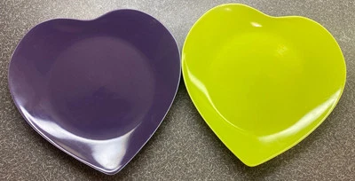 Juego de 2 - Platos de postre en forma de corazón - Marca Yedi - Café clásico Foto 1 de 4