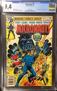 Micronauts #1 Januar 1979 CGC 9.4 Key Issue 1st App Baron Karza & Bug - Bild 1 von 3