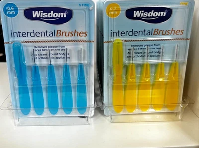 Wisdom 5 x Inter Zahnbürsten Zahnstocher Bürste Zahnseide Mundpflege Hygiene