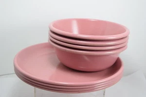 Vintage Rubbermaid Melamin 4 Salatteller 3838 4 Müslischalen 3836 - Bild 1 von 11