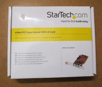 Tarjeta StarTech 4 puertos PCI SuperSpeed USB 3.0 PCIUSB3S4 Foto 1 de 4
