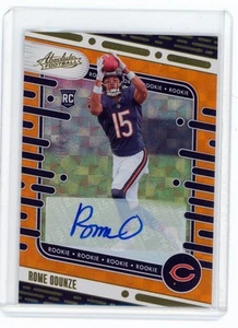 2024 Panini Absolute Rookies Rome Odunze #109 Orange Spectrum Signatures 70/75 - Imagen 1 de 2