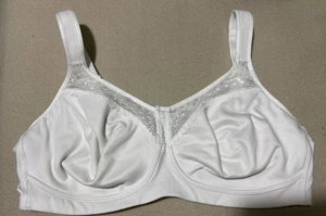 M&S TOTAL SUPPORT SUPIMA COTTON NONWIRED PADDED STRAPS FULLCUP Bra In WHITE 38E - Picture 1 of 9