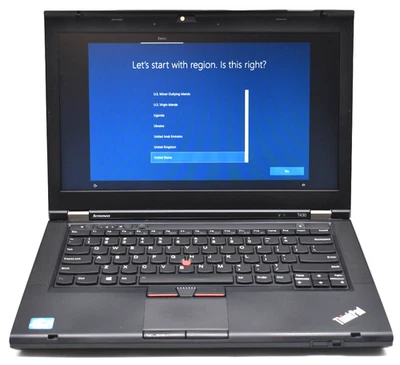 14" Lenovo Thinkpad T430 Laptop i5-3320M @ 1.70GHz 8GB RAM 256GB SSD Win 10 Pro - Image 1 of 4