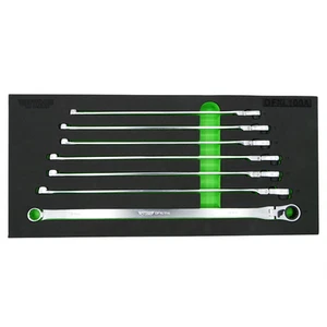 VIM Tools 7 Piece Deep Spline Ratcheting Flex Head XL Wrench Set (8-14 mm) - Picture 1 of 1