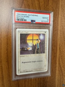 1994 MTG Magic the Gathering Revised Death Ward PSA 10 Gem Mint graded - Picture 1 of 2