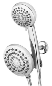 Waterpik 8-Spray Patterns Wall Mount Dual Shower Head and Handheld Shower Head - Picture 1 of 11