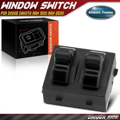 Interruptor de janela de energia esquerda para Dodge Dakota 95-96 Ram 1500 Ram 2500 Ram 3500 1995 - Imagem 1 de 4