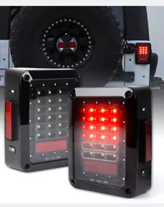 Pair LED Tail Lights Rear Brake Lamp Reverse for 07-18 Jeep Wrangler JK - Bild 1 von 3