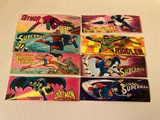 DC COMICS STICKERS LOT OF 8 SUPERMAN(3) PENGUIN LUTHOR RIDDLER WONDER WOMAN