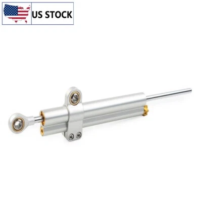 Silver Steering Damper Stabilizer Long Type For Yamaha FJ1100 FJ1200 FJ1200A ABS - Image 1 of 4