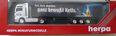 Herpa H0 147729 Man TGA XXL Autoarticolato Kelts Birrificio Nuovo IN Conf. Orig. - Immagine 1 di 2