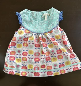 Matilda Jane girls 8 multi color ruffled capped short sleeve shirt - Picture 1 of 3
